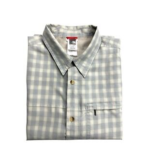 The North Face Men's Performance Short Sleeve Gingham Shirt – Modal‎ Blend, XL